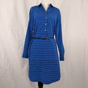 The Limited Women's Dress | Navy & Royal Blue Design | Small